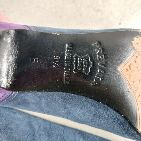 Prevata Navy and Purple Pumps - Picture 3 of 6